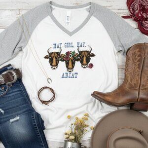 Ariat Cow "Hay Girl Hay" Tee
